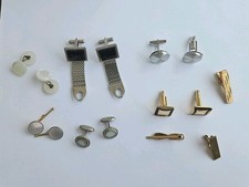 Vtg. Men’s Cufflinks & Tie Clasps, Ties Clasps Are Anson, Hickory & Krementz. (L