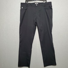 Peter Millar Pants Mens 40x31 Crown Performance Black EB66 Golf Lightweight Dad