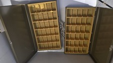 Lot of 2, Logan Metal Deluxe Slide File No. 215, New Old Stock for 35mm Slides