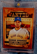 Toronto Blue Jays 2021 Topps BIG LEAGUE WT-13 WANTED George Springer + Magnetic