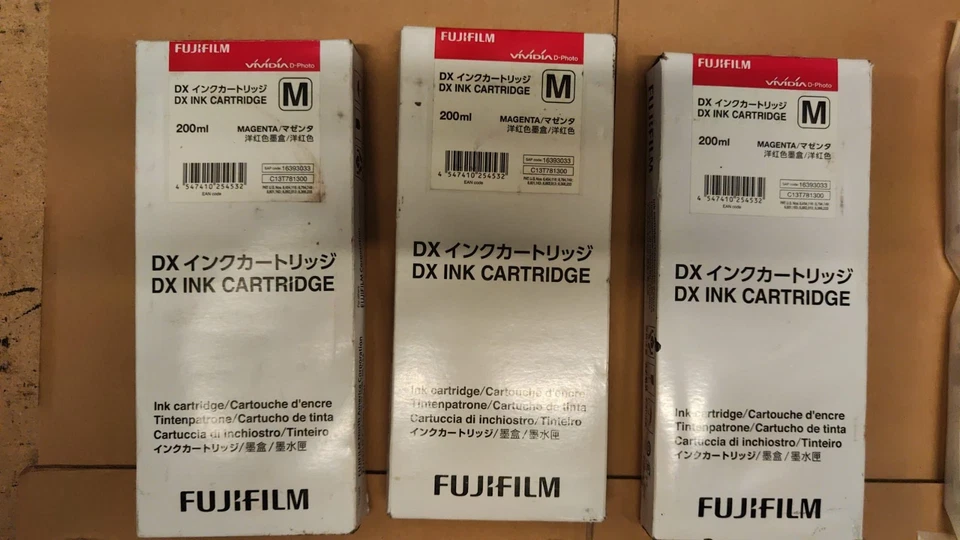8x Cartuchos de tinta originales FUJIFILM DX Vividia (200 ml) - ¡Originales! Foto 4 de 4
