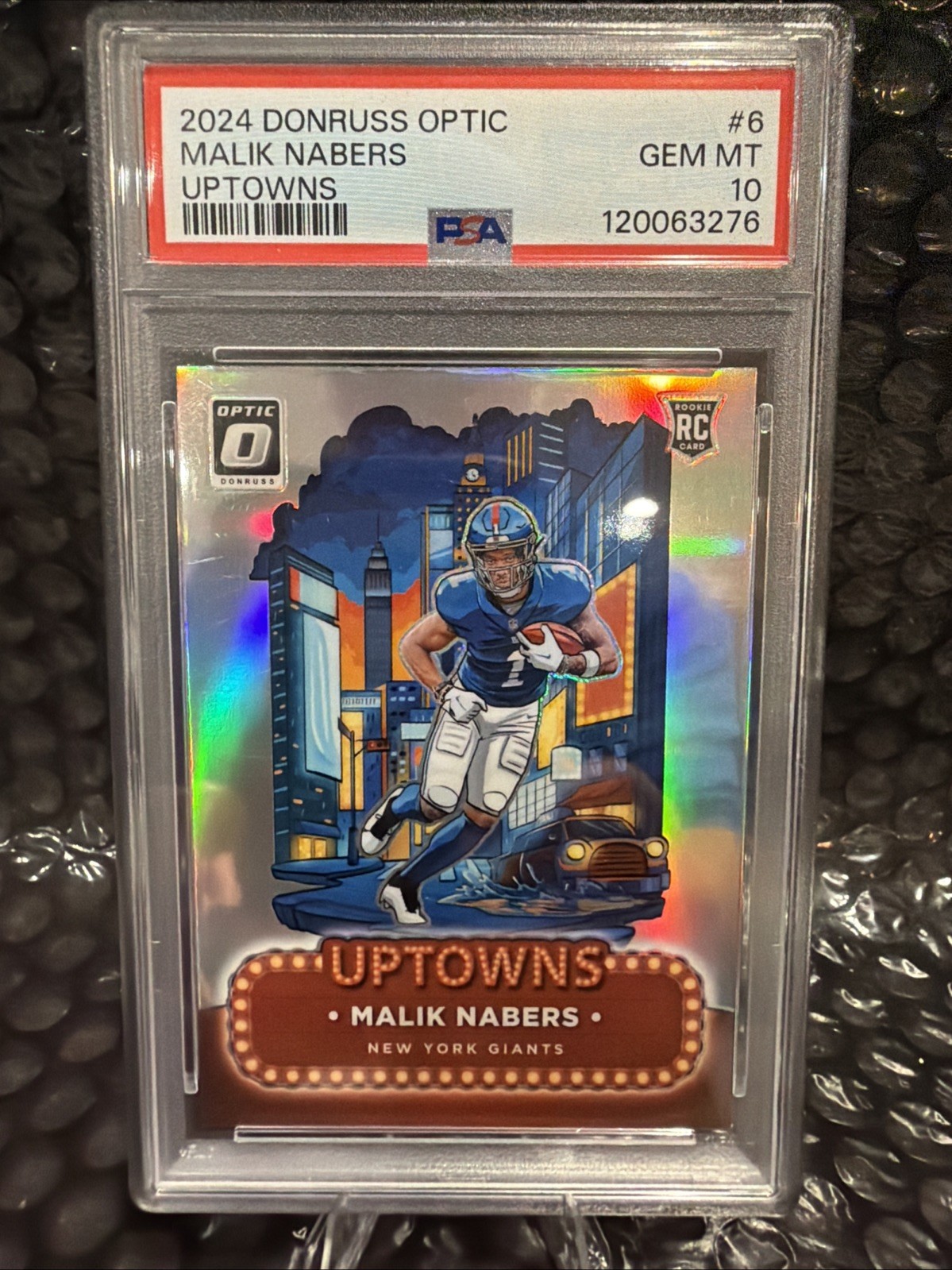 Malik Nabers Panini Donruss Optic Uptowns #6 Base