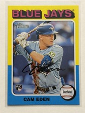 2024 Topps Heritage #678 Cam Eden Rookie Toronto Blue Jays