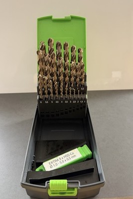 Bohrer Set DIN 338 INOX HSS-Co Durchmesser 1,0 - 13 Steigung 0,5