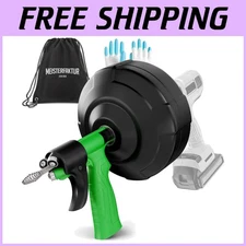 Real DYIs Drain Snake - 25FT Auto Feed for Easy Unblocking