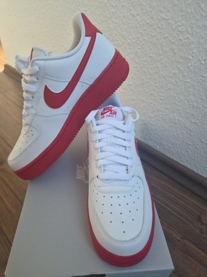 Nike Air Force 1 '07 NEU! Größe 39  White/University Red , rote Sohle 