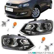 H4 Scheinwerfer vorne Satz Paar+XL Birnen SET für VW Polo V 5 (6R) ab 2009-2014