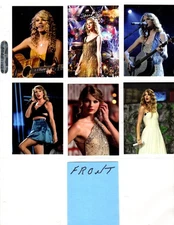 TAYLOR SWIFT    CUSTOM   NOVELTY TRADING CARD 6 CARDS   SET