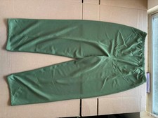 Vtg Haband Pull On Pants Elastic Waist green Pleated USA Made