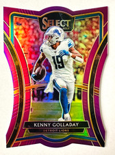 2019 Panini Select Kenny Golladay Die Cut PURPLE Prizm Card SP #/75 Lions Star!