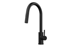 Pull Out Kitchen Sink Mixer Tap Matt Black Single Lever