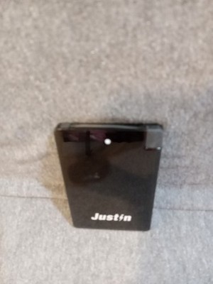 Intertek Power Bank Phone Charger Justin Black 2500 mAh  Built In USB Cord 2015