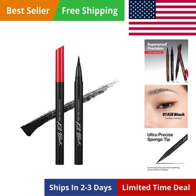 Superproof Pen Liquid Eyeliner, Ultra Precision Sponge Tip, One Stroke High P...