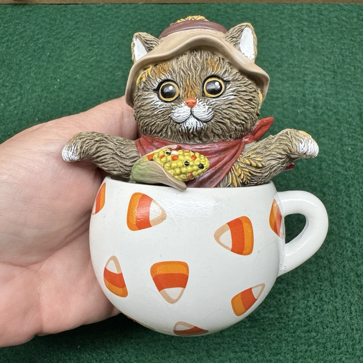 ハミルトンコレクション 猫の置物 ブラックキャット割れ物では