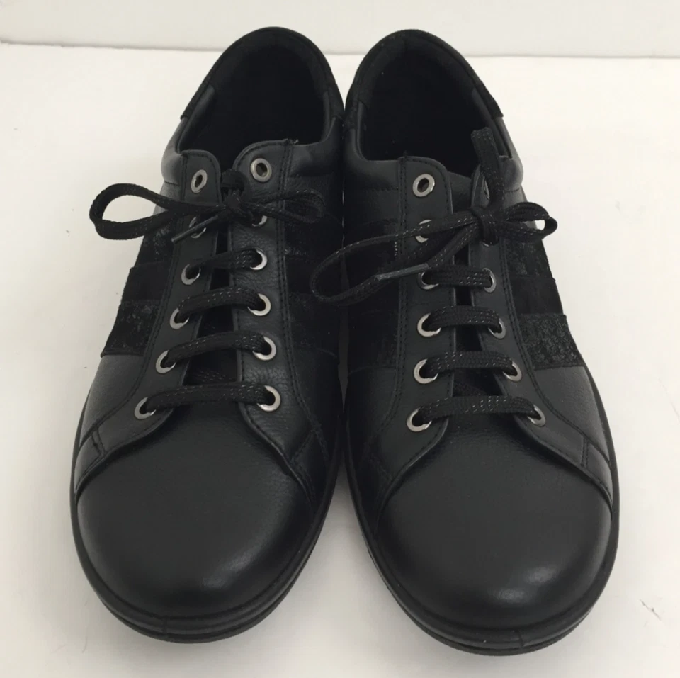 Padders Women's Meteor Trainers Size 7.5 Black Wide Fit Stripe Detail New F1 - Image 4 of 4