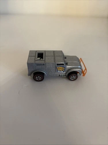 Funny Money Truck Grey Enamel 1970 Redline Hot Wheels Mattel Vtg Redline