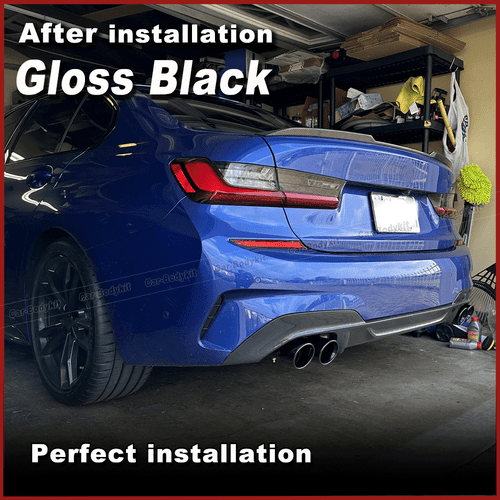 Passt für BMW G20 G28 Glanz Schwarz Auspuffblende Endrohr Tailpipe Auspuffrohre - Bild 3 von 11