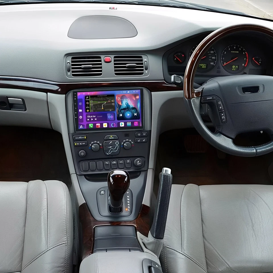 64GB Car Play Android Auto Car Stereo FM Radio GPS Navi For Volvo S80 2004-08 US Foto 2 de 4