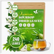 240 Premium Soursop Graviola Dried Leaves Tea, Herbal Guanabana Graviola Annona