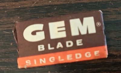 American Safety Razor Company, Gem Blade ''Singledge,'' Factory Sealed, VTG NOS