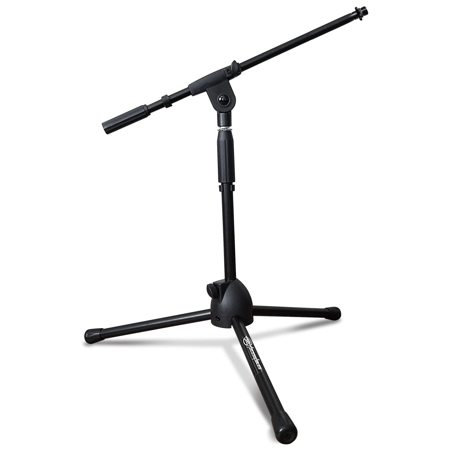 AxcessAbles Short Microphone Stand with Boom Arm | Low Profile Mic Tripod Sta...