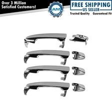 Outside Exterior Door Handle Chrome Front Rear Kit Set of 4 for Flex Edge MKX