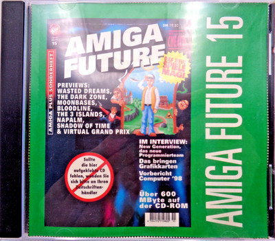 COMMODORE AMIGA -- AMIGA FUTURE 15  (ICP - CD-ROM) #ÜBER 200 SPIELE