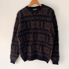Vintage Eddie Bauer Cotton/Wool Sweater Sz Medium