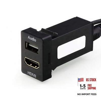 HDMI Socket Mount Cable +USB Audio Input Audio Relay Use for 1.3*0.87inch