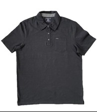 MICHAEL KORS Men's Short Sleeve Casual Cotton Polo Shirt Black Size Medium