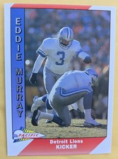 Pacific 1991 Eddie Murray #141 Detroit Lions Football Base Set NFL Card