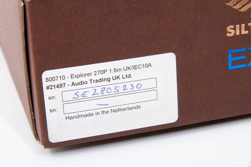 Siltech Explorer 270P IEC mains power cable, boxed ex display. 1.5m - Image 3 of 4