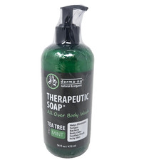 DERMA-NU Tea Tree & Mint Therapeutic All Over Body Wash, 16 fl oz