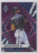 2021 Panini Chronicles Phoenix Purple Velocity Ronald Acuna Jr #8 1o3