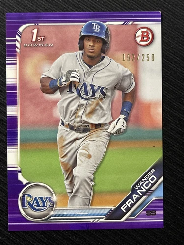 2019 Bowman 1st Purple Wander Franco RC BP-100 #152/250 *NOT MINT READ SEE PICS*