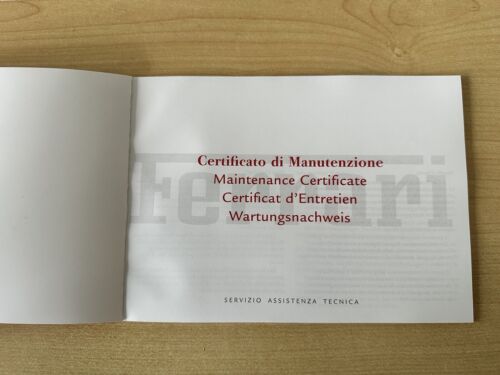 Ferrari Serviceheft 355 360 430 456 458 550 612 599 Kalifornien Benutzerhandbuch - Bild 2 von 11