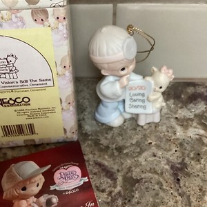 Precious Moments Ornament. “20 Years And The Vision’s Still The Same”.  #451312