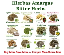 Hierbas Amargas Ajenjo Prodijiosa Estafiate Tronadora Huereque Bitter Herbs