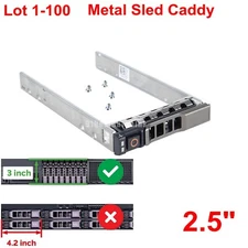 Lot 2.5" SAS SATA Caddy Metal Sled Tray G176J For Dell R710 R730 R720 R620 KG7NR