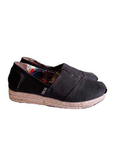 bobs black slip ons