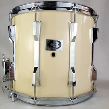 CB Drums 12x14" CB700 Parade Snare Drum Piano White Wrap - 3660 Kaman 8Ply 10Lug