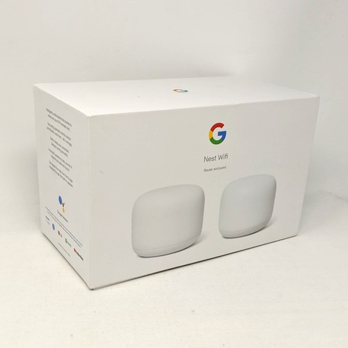 P&R Google Nest Wi-Fi Mesh Router (AC2200) and 1 point GA00822-US - (Snow) Read* - Afbeelding 4 van 5