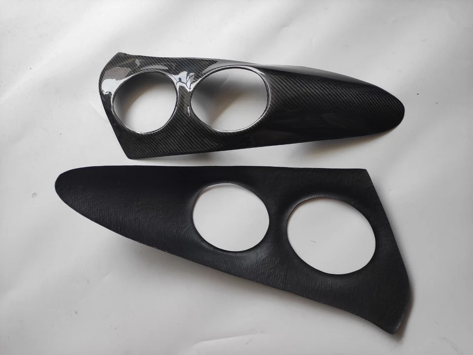 Cubiertas de lámpara de faros de fibra de carbono para Smart Roadster 452 2004 2005 2003-2006 Foto 3 de 3