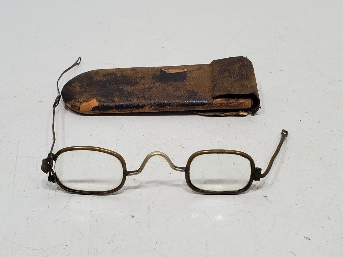 Vintage Spectacles Antique Eye Wear Early Eye Glasses Case