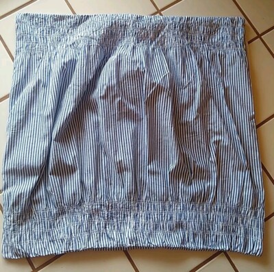 Real Simple Large Pillow Cover 25'' x 25'' NWOT Blue & White Stripe Gorgeous