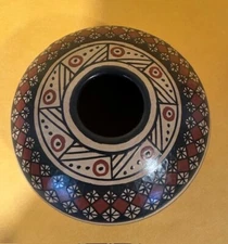 Vintage Enrique Pedregon Ortiz Mata Ortiz Pottery Seed Pot Mexico Signed