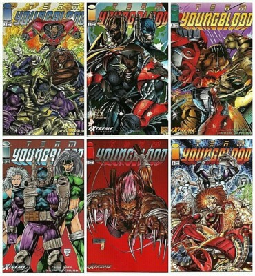 °TEAM YOUNGBLOOD #1 bis 6 von 22°US Image 1993 Created by Rob Liefeld Auswahl