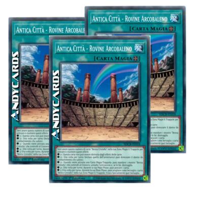 3x ANTIKE STADT - REGENBOGENRUINEN   Common   SDCB IT018   1Ed   Yugioh!