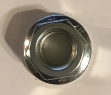 5/8-11 ZINK PLTD HIGH STRENGTH STEEL SERRATED FLANGE LOCKNUT GR8 Qty 3  **NEW**