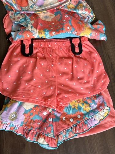 Carters Girls 4 Piece Set Pajamas Flowers Butterfly, Size 5T NWT - Picture 6 of 9